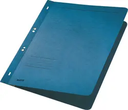 LEITZ Chemise à oeillet, A4, carte lustrée, bleu