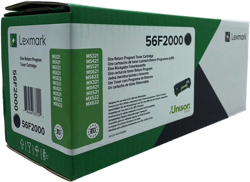 Lexmark 56F2000 Noir(e) Toner (MX522/MS621)