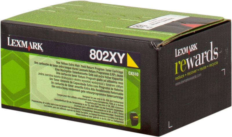 Lexmark 802XY Jaune Toner (80C2XY0)