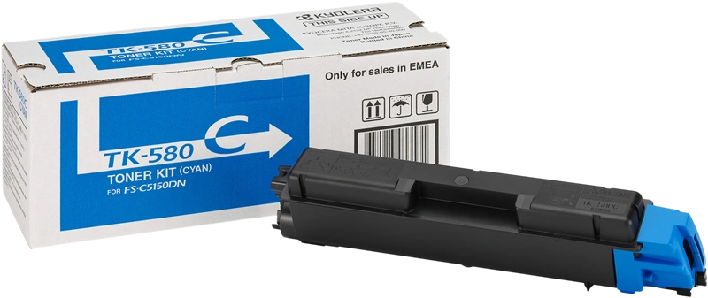 Kyocera TK-580c Cyan Toner (1T02KTCNL0)