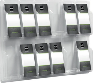 helit Porte-brochures mural "the clearly", transparent