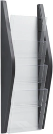 helit Porte-brochures mural "the arc", A5 portrait, argent