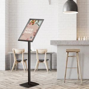 EUROPEL Porte-affiche avec cadre à clipser Premium, A3, noir