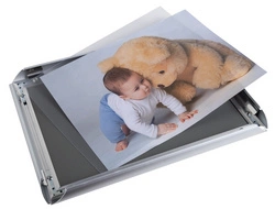 EXACOMPTA Cadre porte-affiche en aluminium, A3, argent