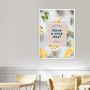 EUROPEL Cadre porte-affiche premium+, A3, blanc