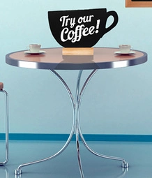 Securit Ardoise de table SILHOUETTE "Tasse